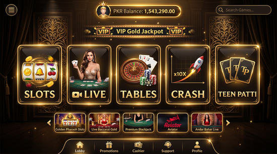 Main screen of XP786 casino page for PK players
